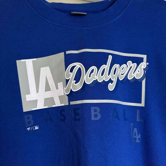 Fanatics Los Angeles Dodgers Men's Pullover Blue Sweatshirt 4XL Longsleeves - Picture 5 of 8